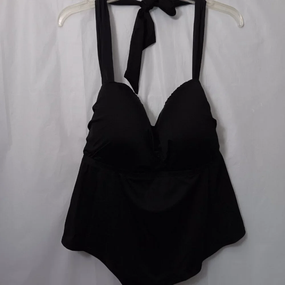 MYNAH WOMEN'S HALTER TANKINI SWIM TOP - Picture 8 of 9